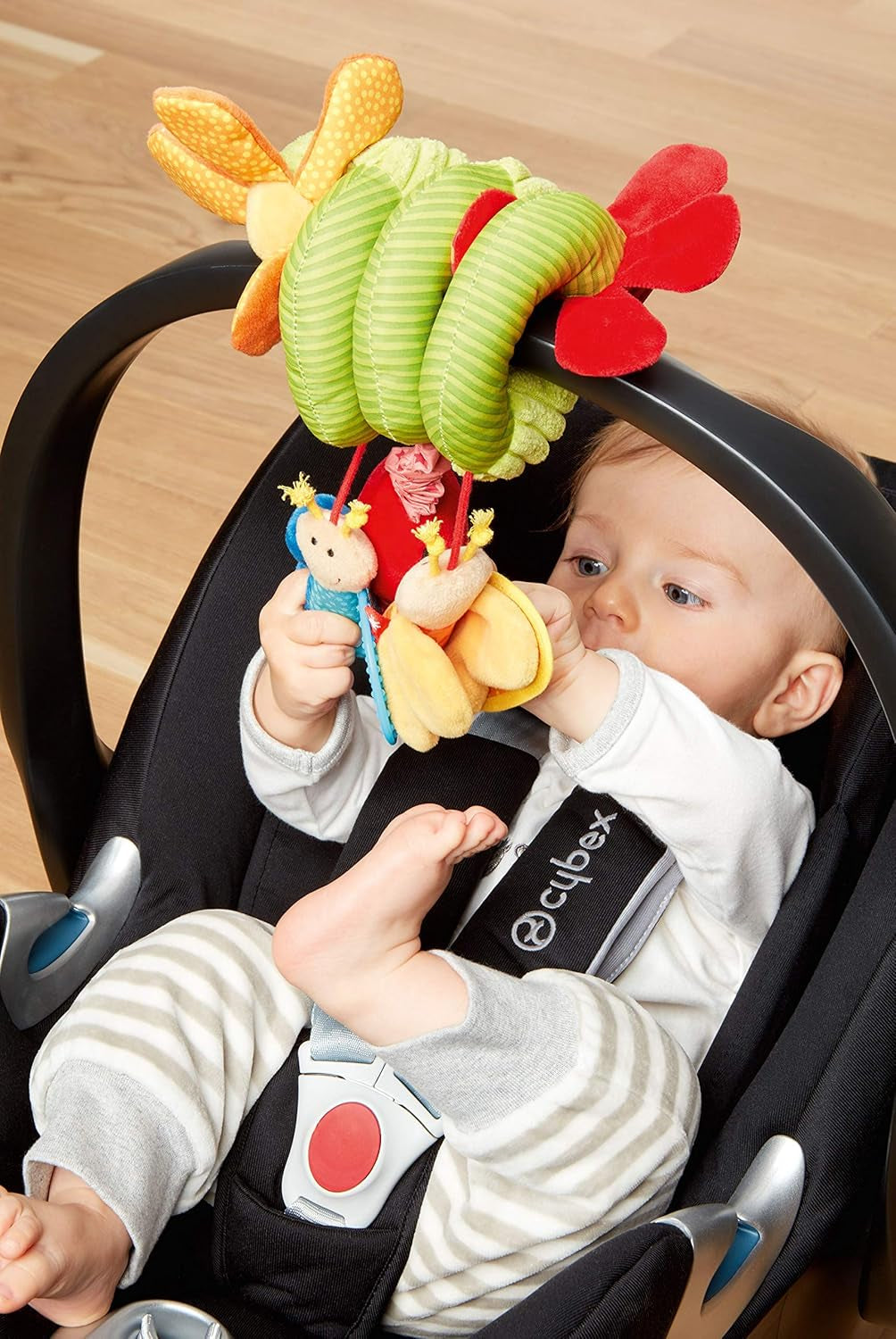 SIGIKID 42249 Active Spiral Butterfly Baby Activity On Tour Mädchenspielzeug für Kinder ab der Geburt empfohlen mehrfarbig Toys Bebe Naty Shop