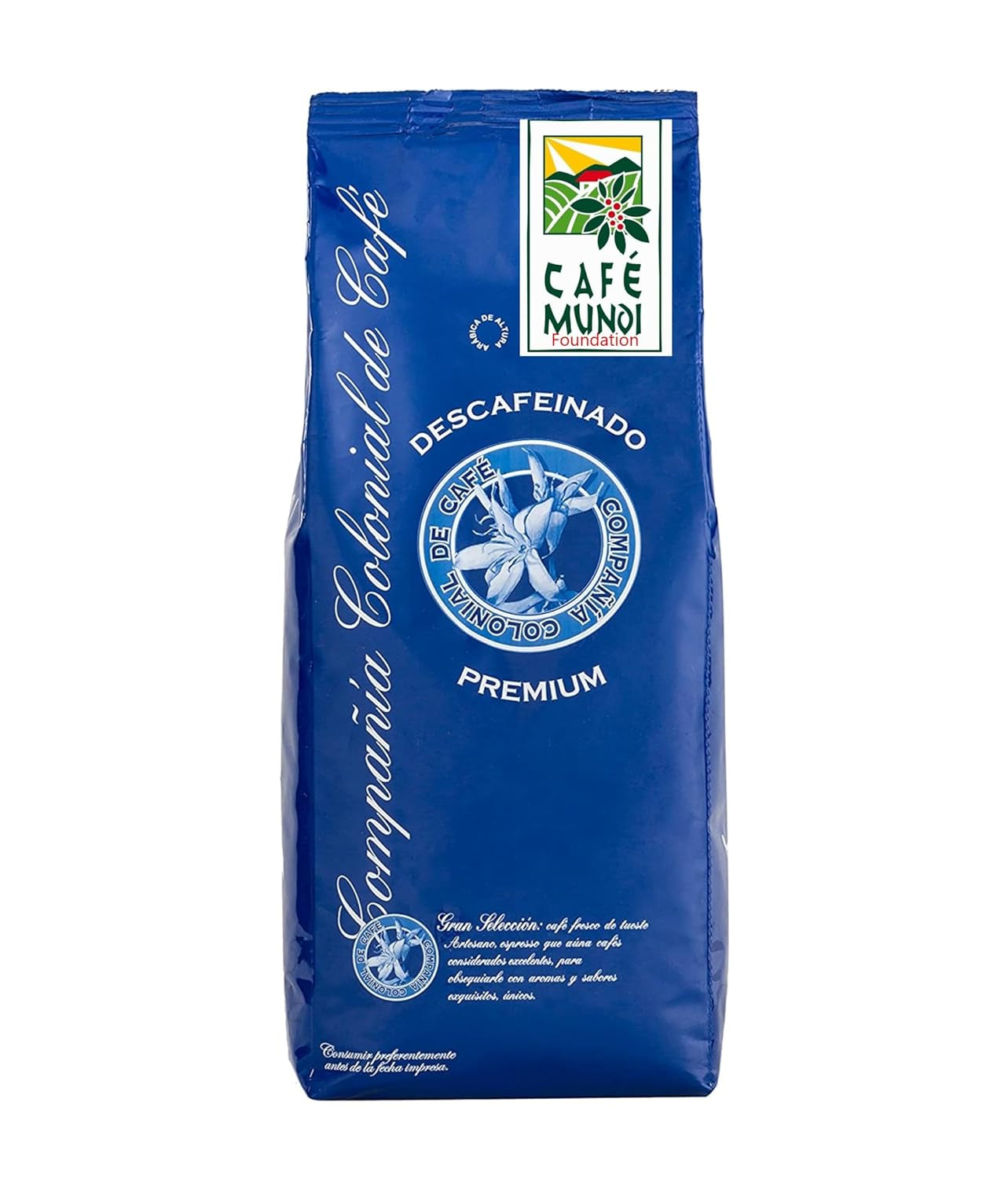 Entkoffeinierte Kaffeebohnen 1 kg natürlich 100 % – Espresso Intensiver Geschmack aus Kolumbien und Brasilien.