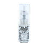 Weißes Pumppulver-Spray von Sugarflair – Lebensmittelfarbe zum Dekorieren von Kuchen, aerosolfreies Spray für Kuchen, Muffins und mehr – 10 g