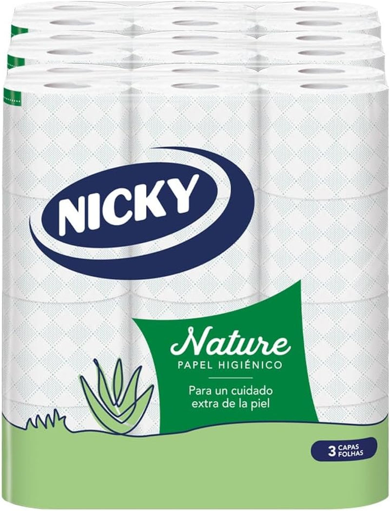 Natur-Toilettenpapier, 72 Rollen, 3 Schichten