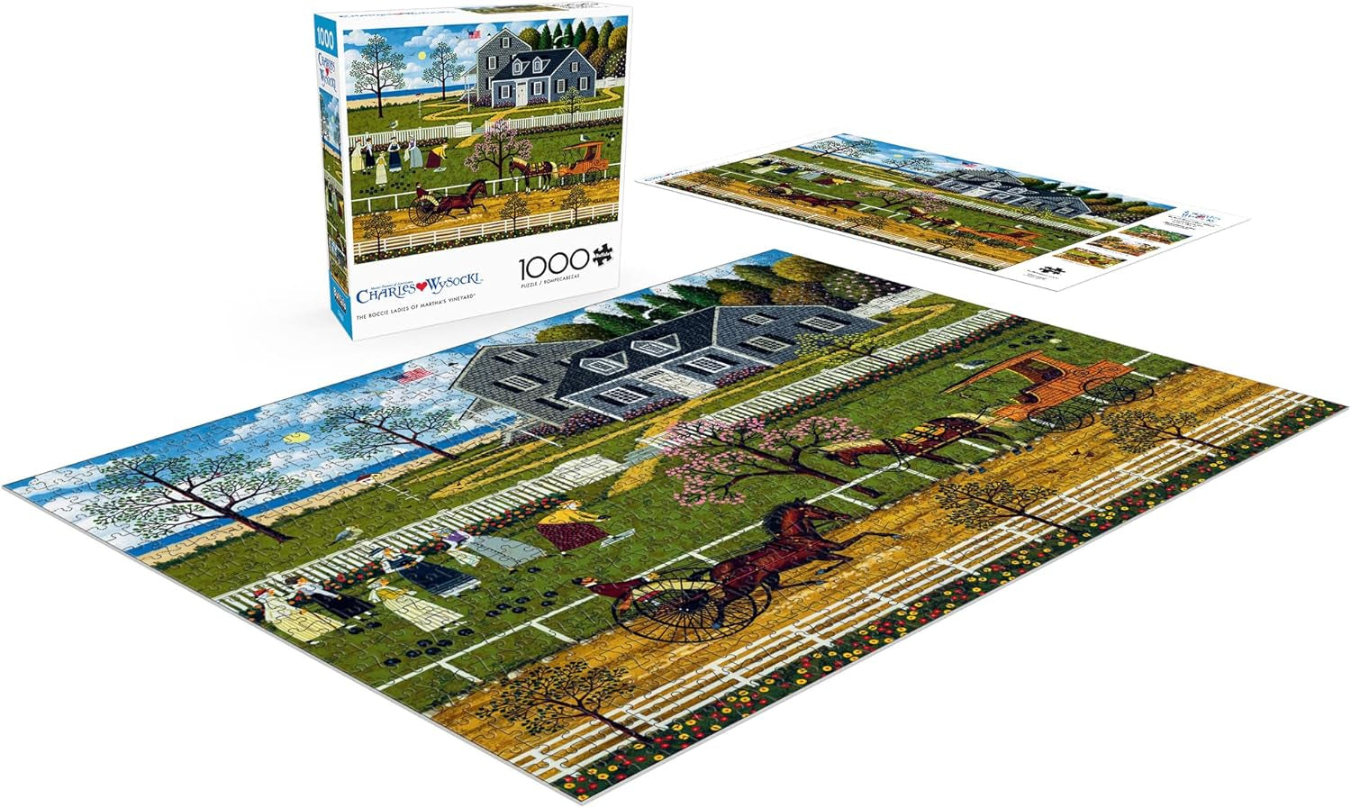 Buffalo Games – Charles Wysocki – Boccia-Damen aus Marthas Vineyard – Puzzle 1000 Teile Puzzle Naty Shop