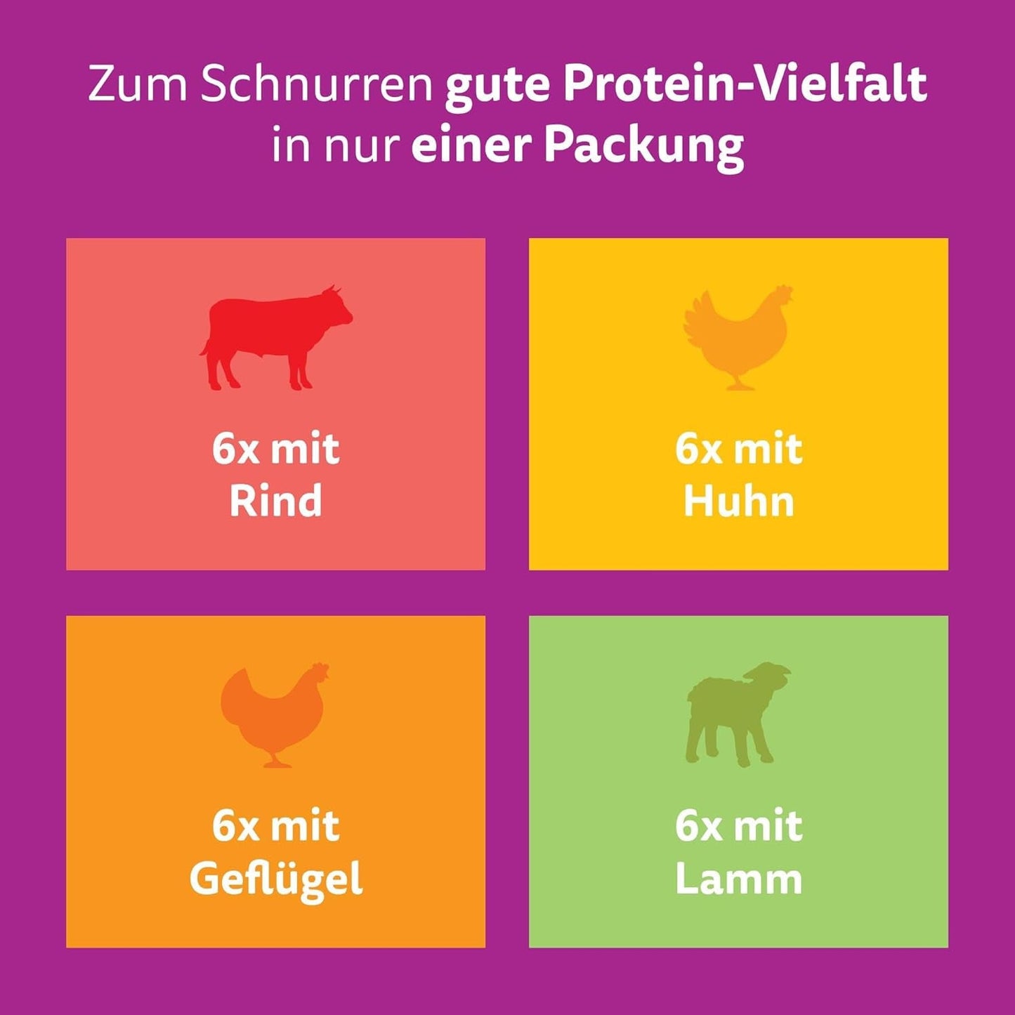 WHISKAS PURE DELIGHT Nassfutter in Gelee 24 x 85g Classic Ragout (4 Packungen) 48 Portionsbeutel