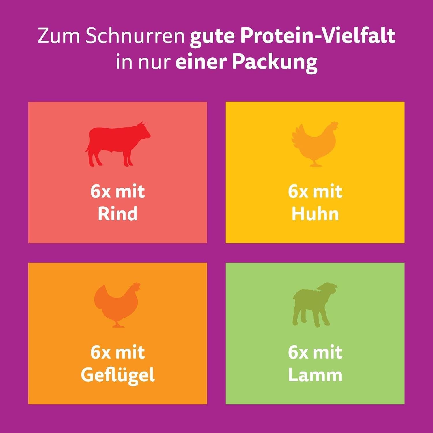 WHISKAS PURE DELIGHT Nassfutter in Gelee 24 x 85g Classic Ragout (4 Packungen) 48 Portionsbeutel