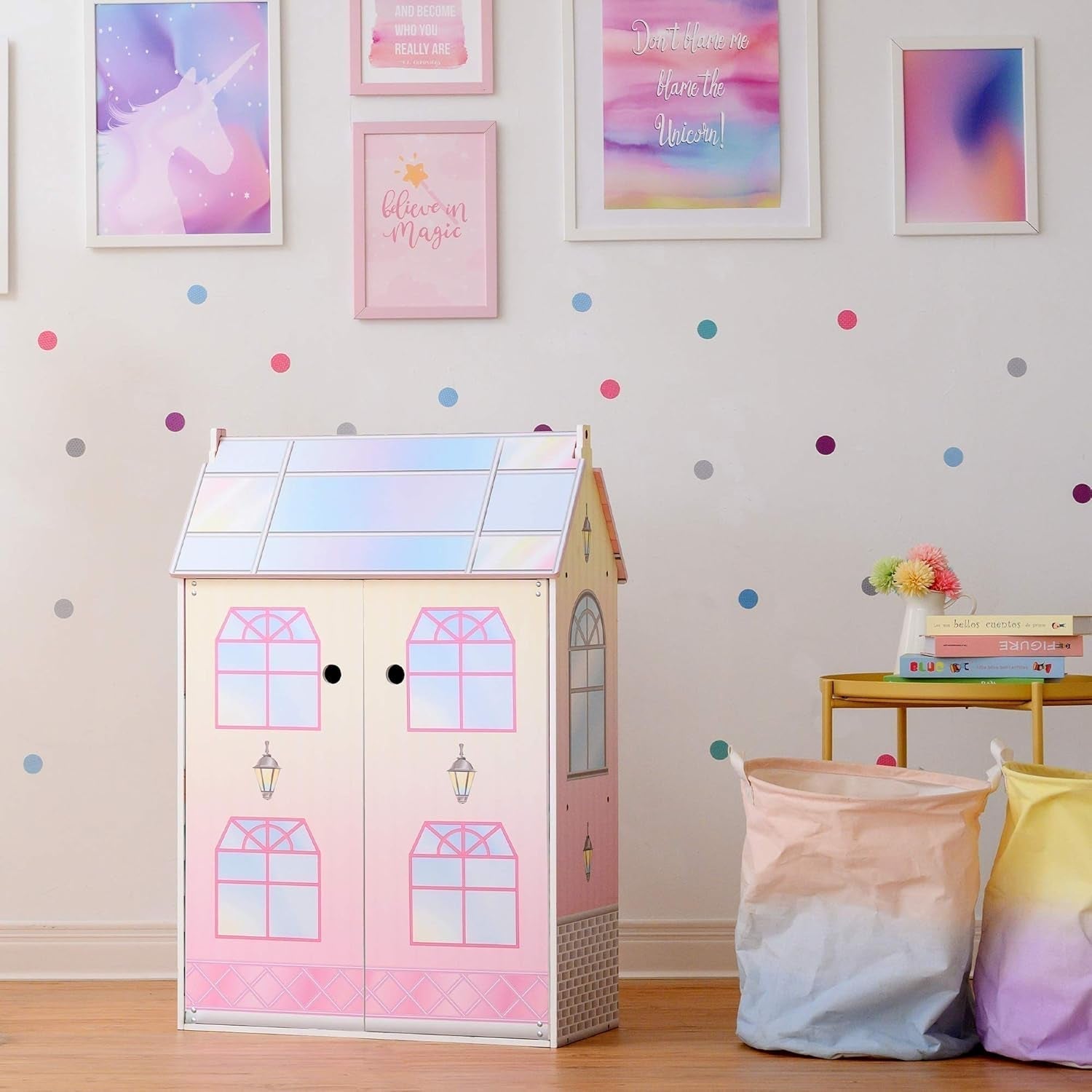 Olivias Little World Glasshouse Kids 12" Puppenhaus & 10 Puppenzubehör 3,5" Multi Td-12518D Puppenhäuser Naty Shop