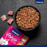 Vitakraft Poésie Délice, Junior, Nassfutter für Katzen, Nassfutter in Soße, mit Truthahn, Multipack, für junge Katzen, Ohne Zucker- oder Getreidezusatz (23 x 85g)