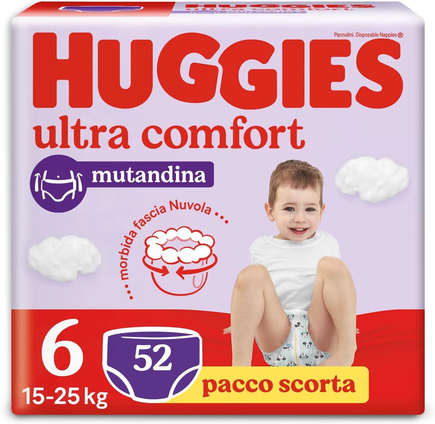 Huggies Ultra Comfort Windelhosen, Größe 6 (15-25 kg), 52 Windeln Naty Shop