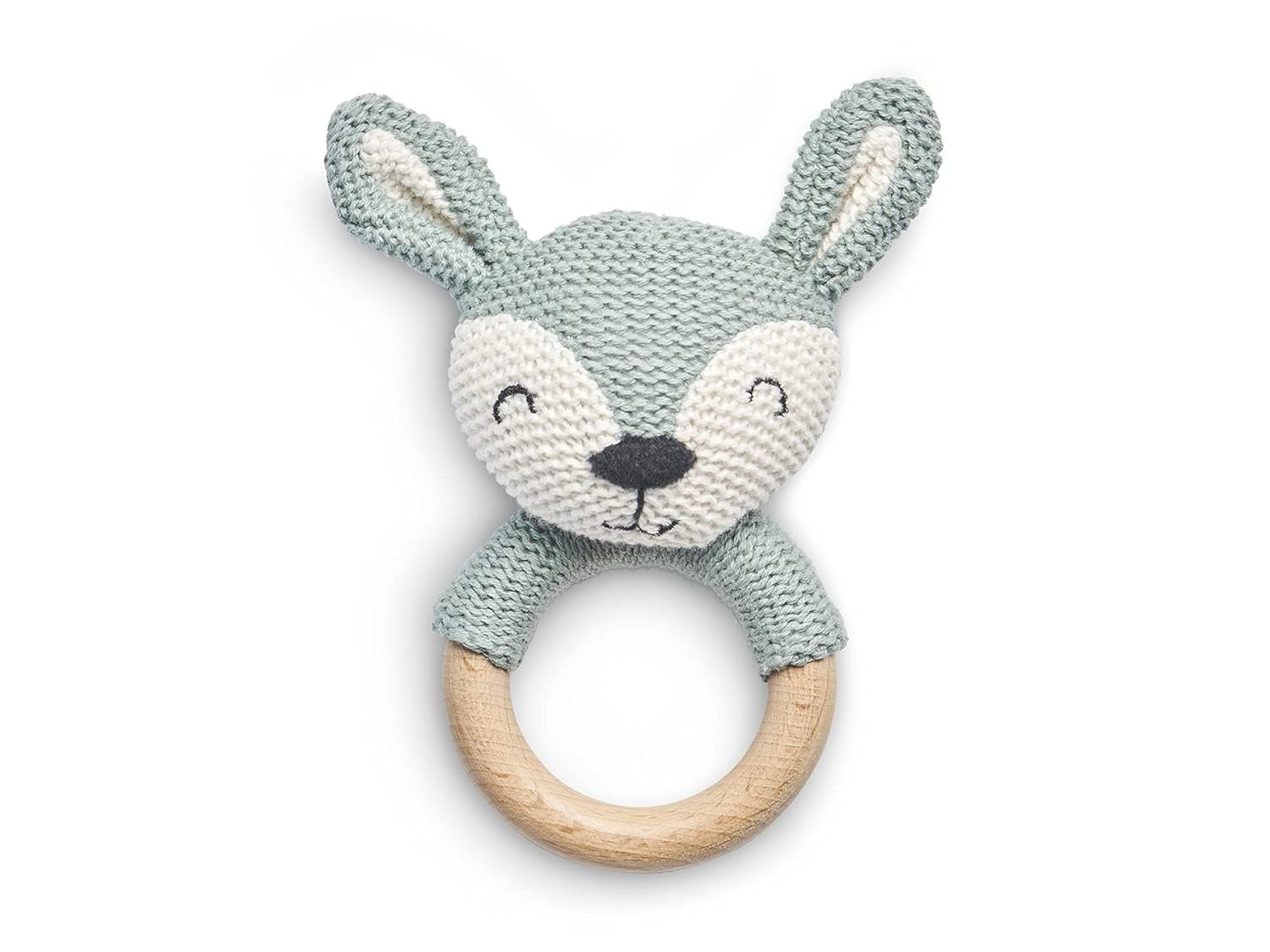 Jollein 101-001-67008 Beißring aus Naturkautschuk, Teddybär, Keks