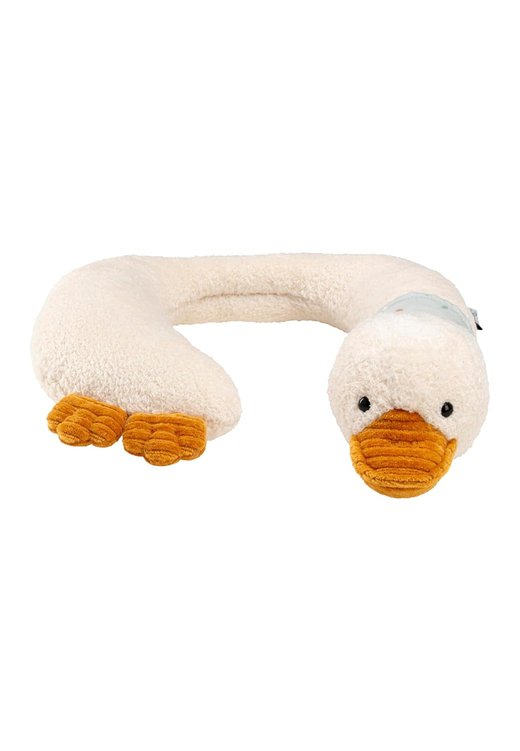 Edda Lou Enten-Nackenstütze, U-förmiges Nackenkissen, Tierkopfkissen für Jungen und Mädchen, ideal für Auto, Flugzeug und Reisen, orthopädische Nackenkissen, Naty Shop