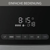 Krups Espressomaschine KM8328 Mahlen mit Mahlwerk | 24-Stunden-Timer | Getreidebehälter 180 g | Fassungsvermögen 1,25 l für bis zu 15 Tassen Kaffee | Automatische Abschaltfunktion | 3 Mahlgradeinstellungen | Schwarz