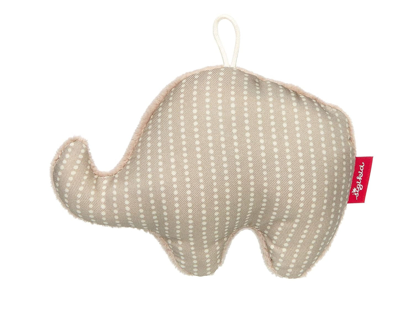 SIGIKID Catch Elephant, RedStars Babyrasselspielzeug: Fangen, Entdecken, Spielen, für Babys ab der Geburt, Nr. Art. 42951, beige-grau 13 cm Jucarii Bebe Naty Shop Standardtitel