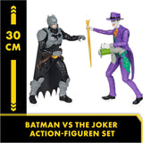 DC Batman Adventures Batman Vs the Joker Actionfiguren-Set, 30 cm – 2 voll bewegliche Figuren mit 12 Gängen für spannendes Rollenspiel, Spielzeug für 4+ Kinder Actionfiguren Naty Shop