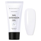 Makartt Poly Nail Extension Gel - 50 ML Extension Builder Acryl Poly Nägel Aufbaugel Extender Gel Für Gelnägel Für Nagelverlängerung, Nagelstärkung, Nail Art Dekoration (Transparent)