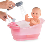 Corolle 9000141660 - Mon Grand Poupon Badewanne mit Pumpfunktion und Quietscheentchen für alle 30-36 cm, 32,5 cm Puppen, ab 3 Jahren