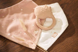 Jollein Baby-Beißring aus Naturkautschuk – schöne Vögel – Baby-Beißring – Zahnungshilfe – harmlos und BPA-frei – Babyspielzeug