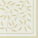 Papstar, 50 Servietten „ROYAL Collection“ 1/4-Falz 40 cm x 40 cm Champagner „New Mediterranean“, #11651