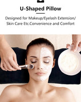 Deciniee U-förmiges Wimpernkissen: Ergonomisches Nackenkissen, Wimpernkissen – Flanellkissen, Wimpernverlängerungskissen für Zuhause, Schönheitssalon, zervikale orthopädische Kissen, Naty Shop