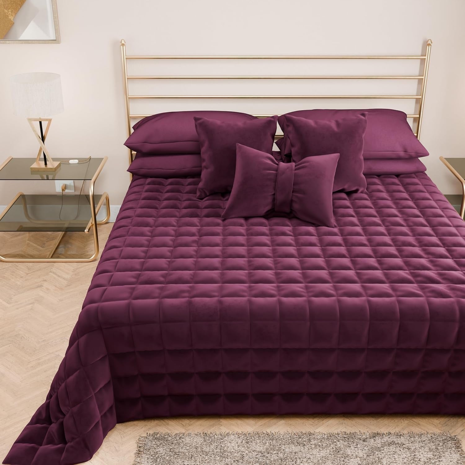PETTI Artigiani Italiani – Einzelbettbezug, doppelseitige Bettdecke, Federkerndecke, Mitternachtsblau, Weiß, 100 % Made in Italy