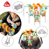 Fehn Activity Spiral Sleeping Forest – Kinderwagenspielzeug zum Anfassen und Halten – Babyspielzeug für Bett, Laufstall, Kinderwagen und Autositz – Motorikspielzeug für Babys und Kleinkinder ab 0+ Monaten Babyspielzeug Naty Shop