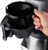 Russell Hobbs Kaffeemaschine mit Mahlwerk und Thermokaraffe [Digitaler Timer, Duschkopf für optimale Extraktion und Aroma] Grind&Brew (1–10 Tassen, 3 Mahlgradeinstellungen) Filterkaffeemaschine 25620-56