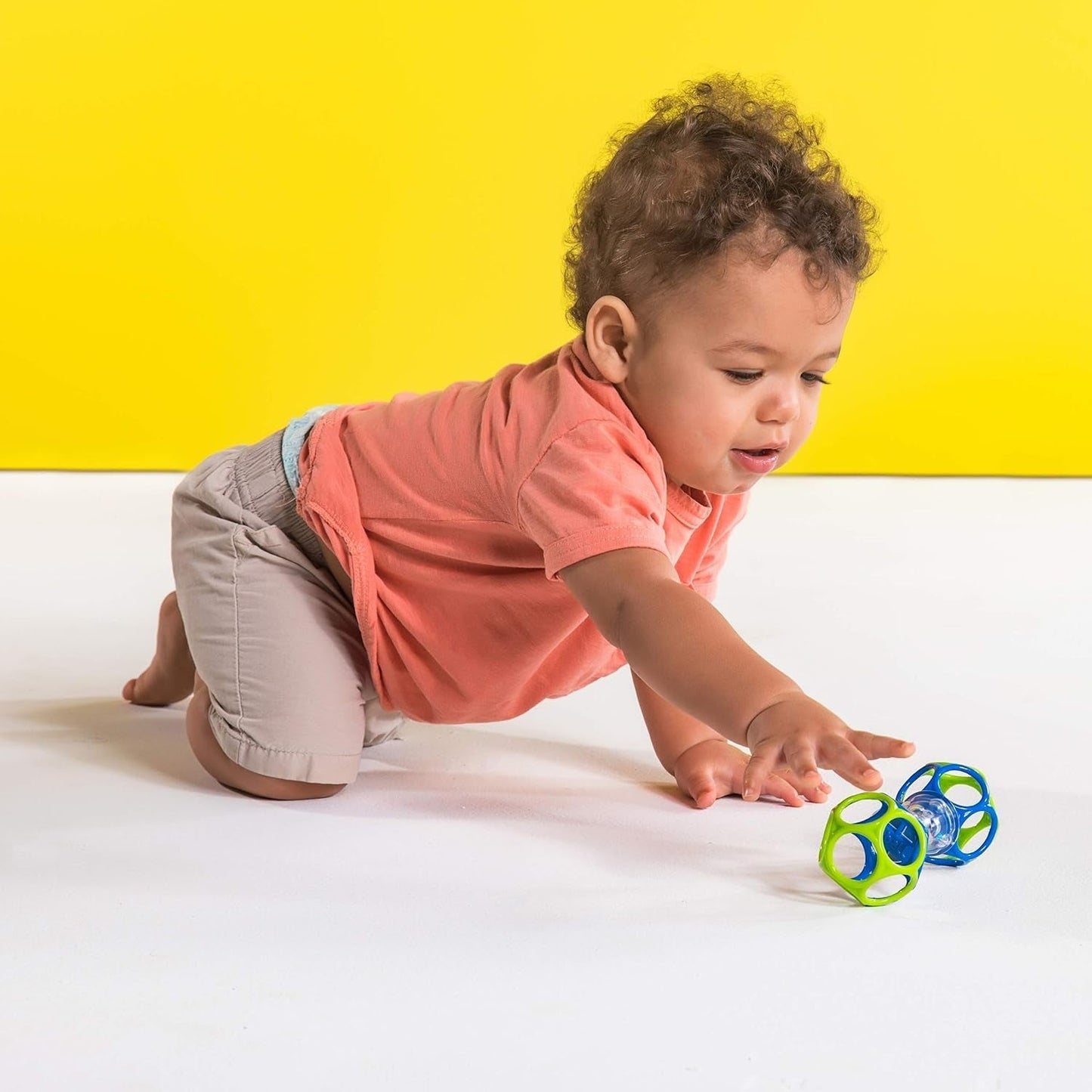 Fehn Aktivitätsspielzeug Oktopus – Baby-Motorikspielzeug für Kinderwagen und Starthilfe, Oball, Rasselspielzeug mit Greifbällen zum Spazierengehen, interaktives Babyspielzeug, Bebe Toys Naty Shop