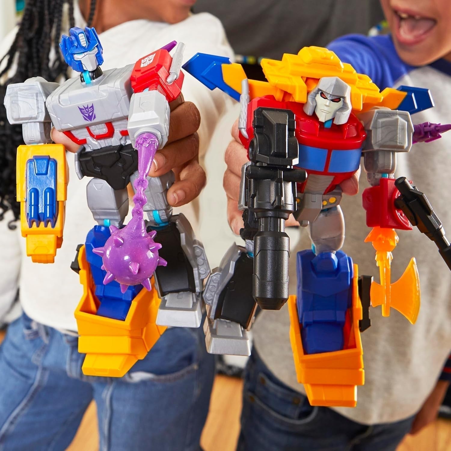 Transformers Mixmashers Optimus Prime Anpassbare Deluxe-Actionfiguren und Zubehör Actionfiguren Naty Shop