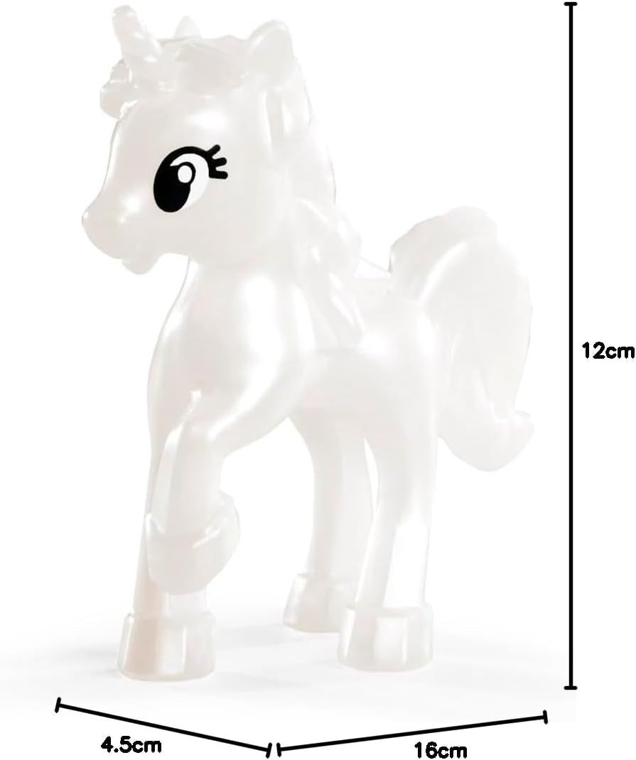 Simba Evi Prinzessin Fantasy of Love Puppe in einem Märchenkleid mit einem funkelnden Einhorn, 12 cm große Spielpuppe, ab 3 Jahren