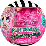 LOL Überraschung! Mermaids Makeover Magic Tots – echter Lipgloss für Sie und Ihre Puppe zum Selbermachen, Mischen und Kreieren von Make-up, lustiges Wasserspiel, 6 Puppen zum Sammeln – ab 4 Jahren
