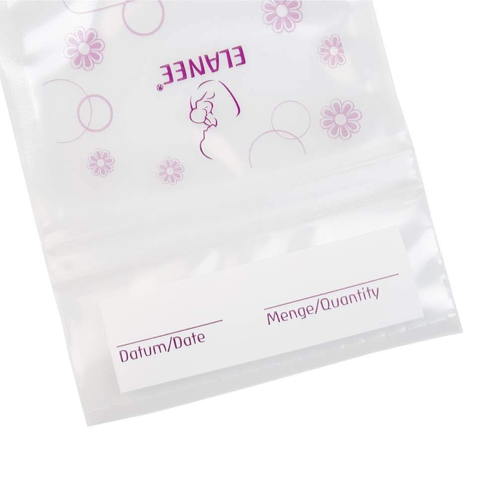ELANEE Muttermilchbeutel, geschmacksneutral und vorsterilisiert. Zubehör Lebensmittel und Stillen Bebe Naty Shop