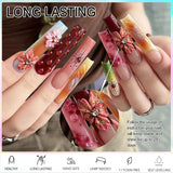 NAILGIL Fester Gel-Nagellack, Fester Gel-Nagelkleber, 3D-Nagelkunst-Skulptur mit Werkzeugset, DIY Home Salon, Transparent 15G