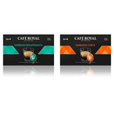 Espresso Forte 50 Pads für professionelle Nespresso-Maschine – 7/10 Intensität – UTZ-zertifiziert & Espresso Decaffeinato 50 Pads für professionelle Nespresso-Maschine – 7/10 Intensität