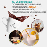 Italienische heiße Schokolade Cortina TART BITTER SCHOKOLADE, 15 Beutel x 30 Gramm Kakao und heiße Schokolade Naty Shop