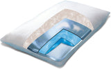 Mediflow 5223 Aloe Vera Action Wasserkissen, orthopädisches Halswirbelsäulen-Stützkissen, 40 x 80 cm, weiß, 1 Stück (1 Packung) Naty Shop Standardkissen