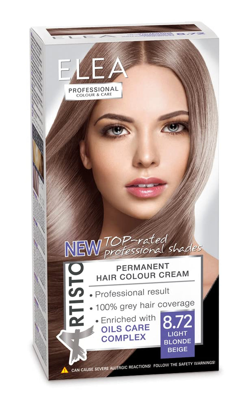 Color & Care permanente Haarfarbe 120 ml, professionelles Ergebnis, Abdeckung von grauem Haar, angereichert mit Ölpflegekomplexen - Langanhaltende Haarfarbe (10,1 Superhelles Aschblond) Haarfärbemittel Naty Shop 8,72 Hellblondes Beige
