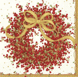 8070C Dreilagige Papierservietten, 20 Stück, 25 x 25 cm, Pfefferbeere