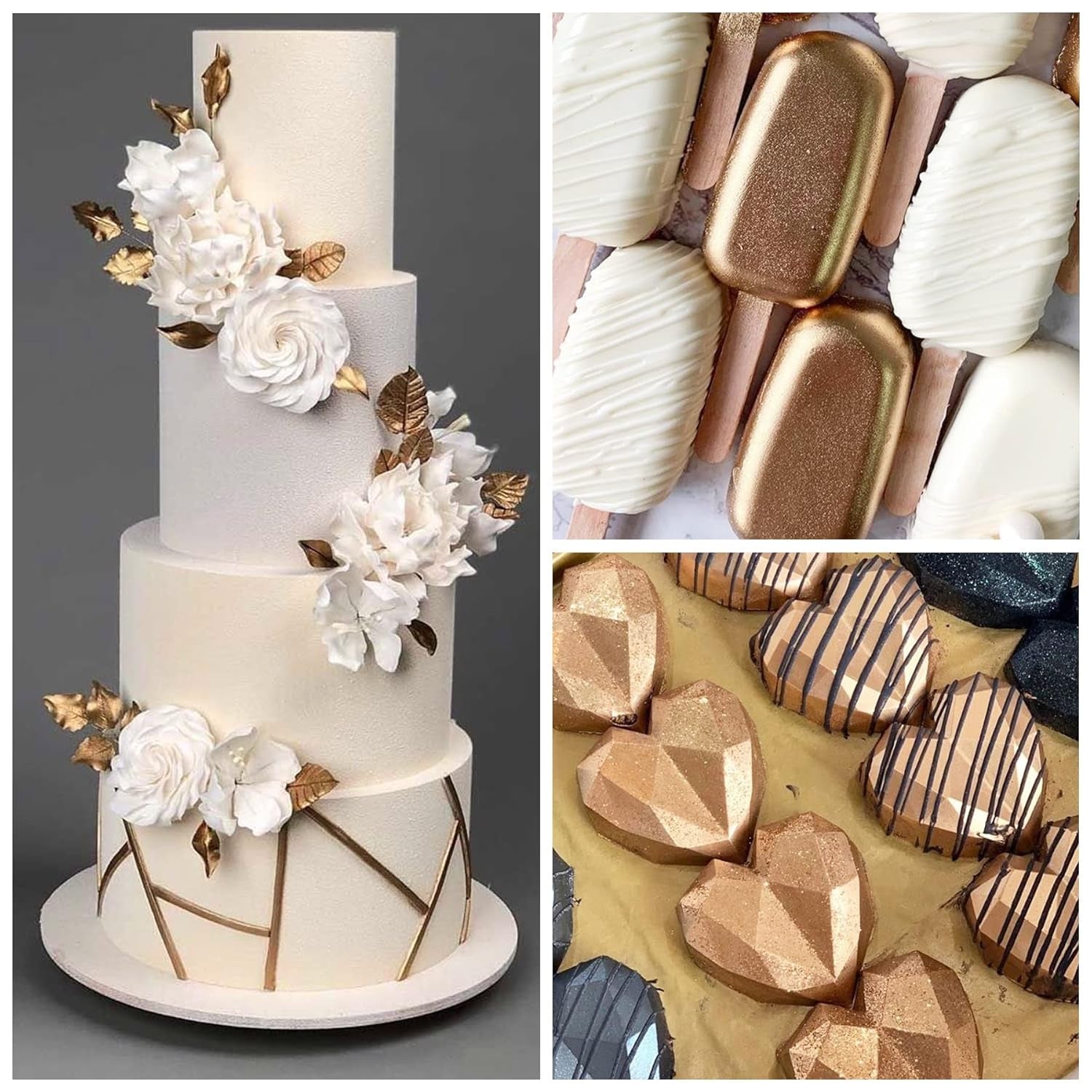 DecoRom, essbarer Glitzer, Pulver, 10 Gramm Glitter Naty Shop