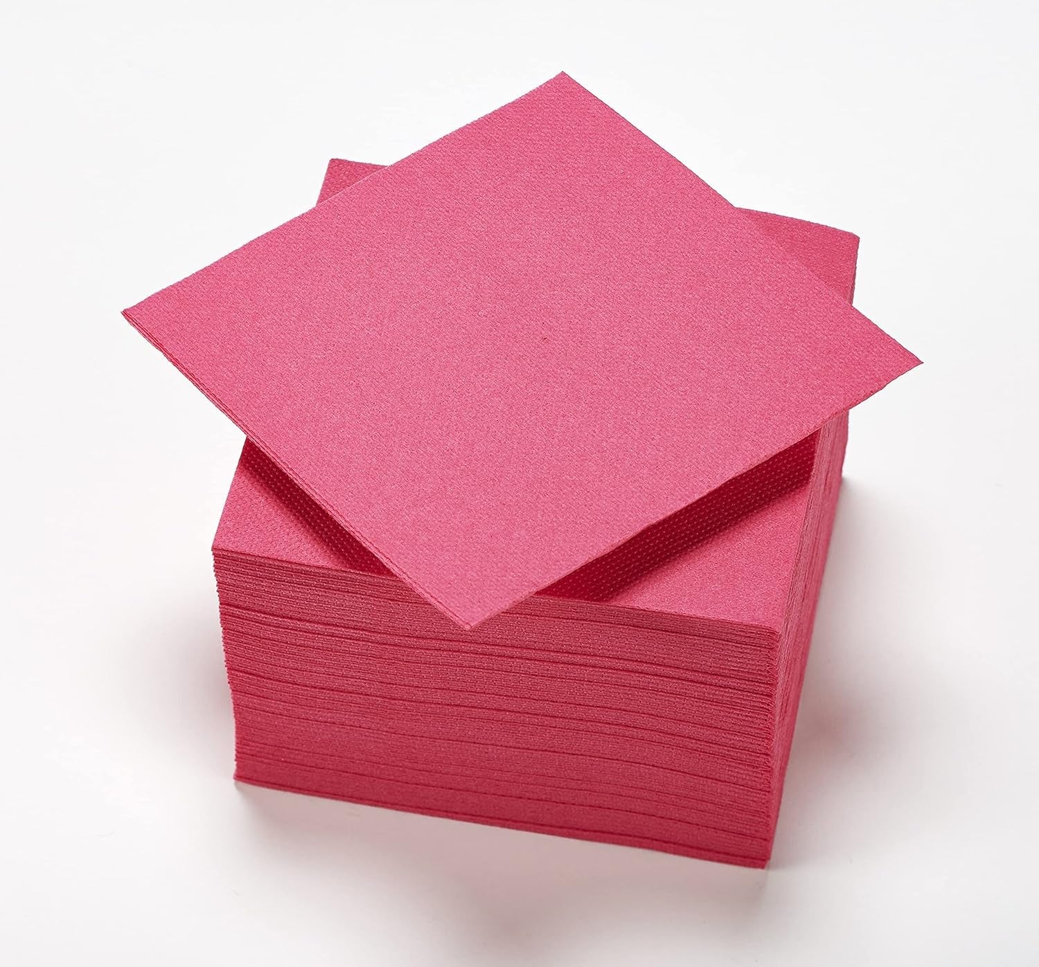 - Tex Touch Papierservietten - Rosa Farbe - Fsc®-zertifizierte Servietten - Recycelbar und biologisch abbaubar - Packung mit 50 rosa Servietten, Größe 24 x 24 cm