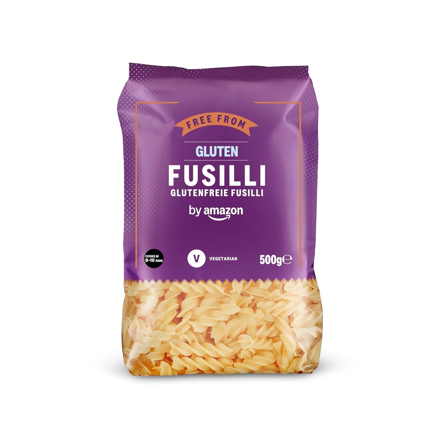 Glutenfreie Fusilli von Amazon, 500g