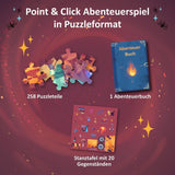 KOSMOS 684853 Den Tiefen Des Vulkans Abenteuerpuzzle, 258 Teile, interaktives Abenteuerpuzzle für Kinder ab 8 Jahren, Entdecken Sie eine Abenteuergeschichte mit jedem Puzzleteil. Puzzle Naty Shop