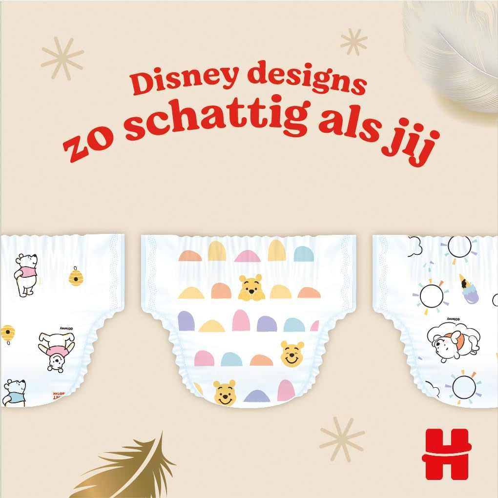 Huggies Extra Care Disney Babywindeln, Größe 5 (12–22 kg), 2er-Pack x 33 Windeln, insgesamt 66 Windeln
