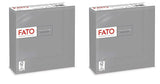 , Einweg-Papierservietten, ideal für zwanglose Mittagessen und Buffets, Packung mit 50 Servietten, Größe 33 x 33, in 4 gefaltet, 2 Schichten, grau, 100 % reines Zellulosepapier, FSC-zertifiziert