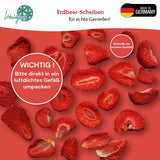 '- 150 g 100 % natürliche und reine gefriergetrocknete Erdbeeren - Geschnittene getrocknete Erdbeeren - Gefriergetrocknete Trockenfrüchte ohne Zuckerzusatz - Ungesüßte Erdbeerchips Dehydrierte Produkte Naty Shop