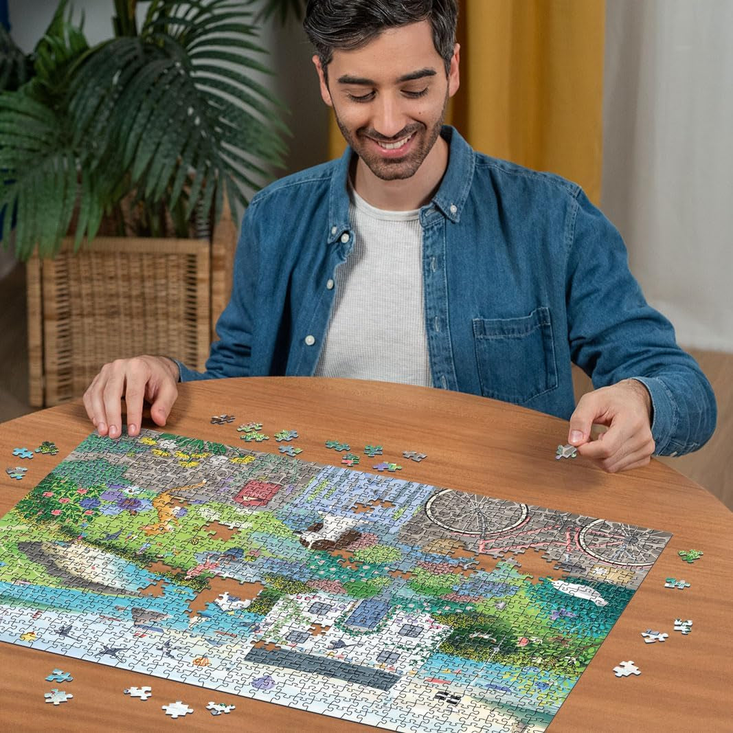 Ravensburger Puzzle 12001104 – Coastal Cottage – Puzzle 1000 Teile für Erwachsene und Kinder ab 14 Jahren. Puzzle Naty Shop