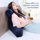 Ergonomisches Lesekissen INFANZIA mit Armlehnen, Rückenstütze, Marineblau