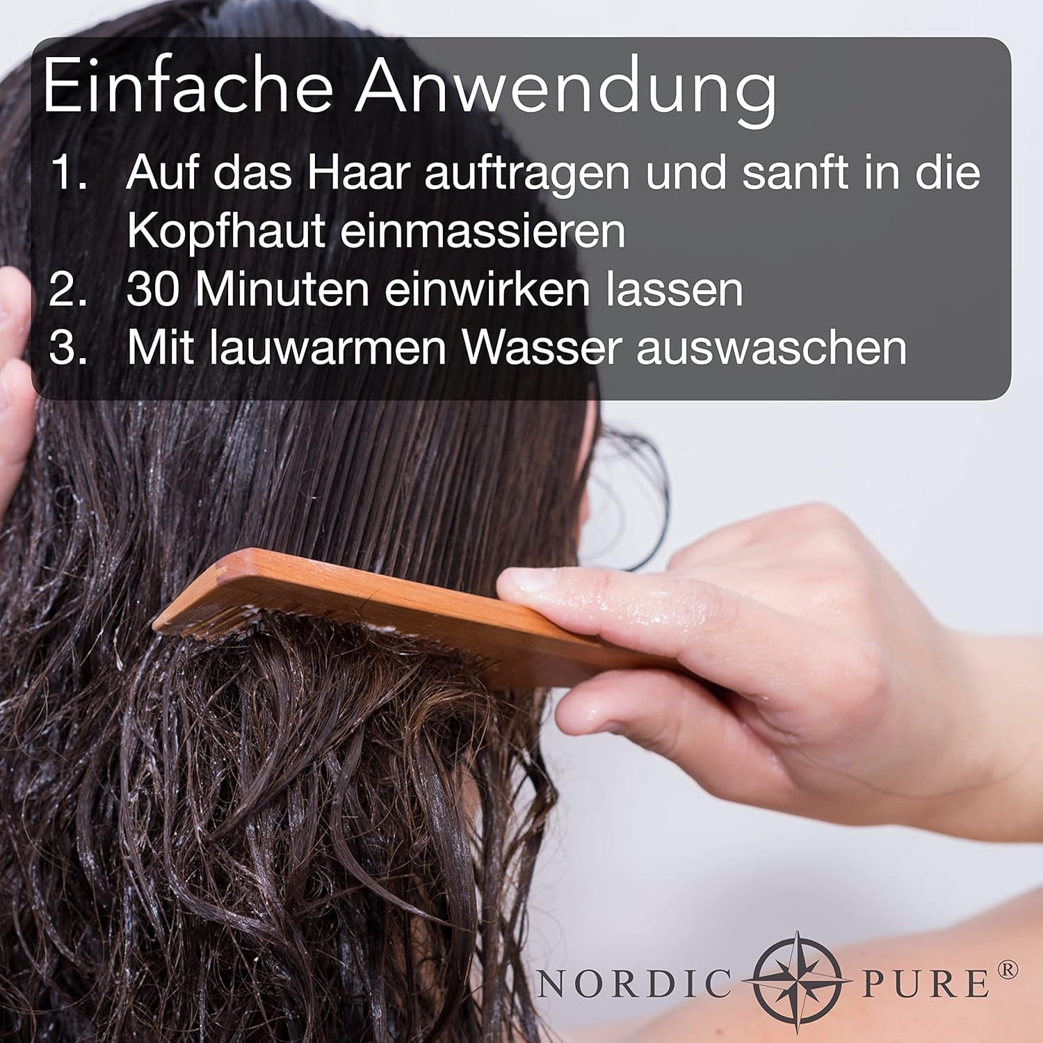 Haarkur mit Basilikumextrakt von Nordic Pure | Zur Pflege von dünnem, trockenem und brüchigem Haar | Kann Haarausfall vorbeugen 100 ml Naty Shop Haarpflege