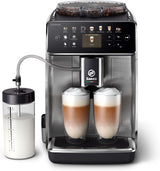 Saeco GranAroma Automatischer Espressokocher – 14 Kaffeespezialitäten, intuitives Farbdisplay, 4 Benutzerprofile, Keramikmahlwerk, 1500 Watt (SM6580/10)