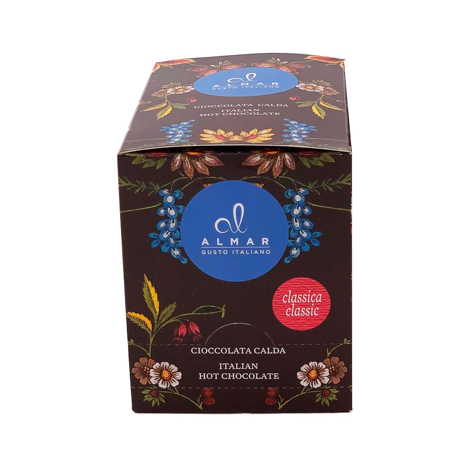 Italienische heiße Schokolade mit Cortina-Geschmack CLASSIC – (15 x 30 g) Einzelportion, Umschlag, 450 g Kakao und heiße Schokolade Naty Shop