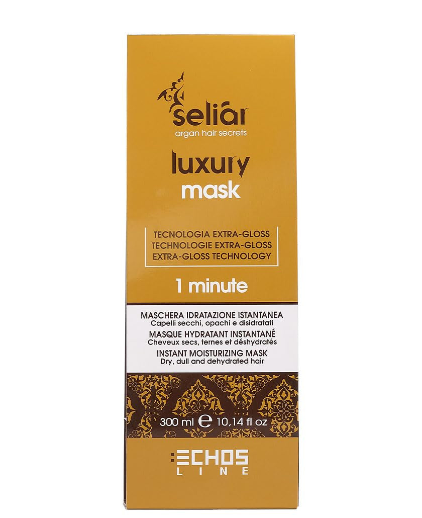 ECHOSLINE Seliar Luxury Instant Moisturizing Mask für trockenes und dehydriertes Haar 300 ml Naty Shop Haarmaske Standardtitel