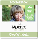 Pure & Nature Bio-Windeln, Größe 6 XL (17–28 kg), Monatsbox mit 84 Bio-Windeln