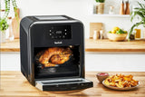Tefal Easy Fry Oven & Grill 9-in-1-Heißluftfritteuse, 11 l Für 6 Portionen, 7 Zubehörteile, 8 Programme, Rezepte online Haushaltsgeräte Naty Shop