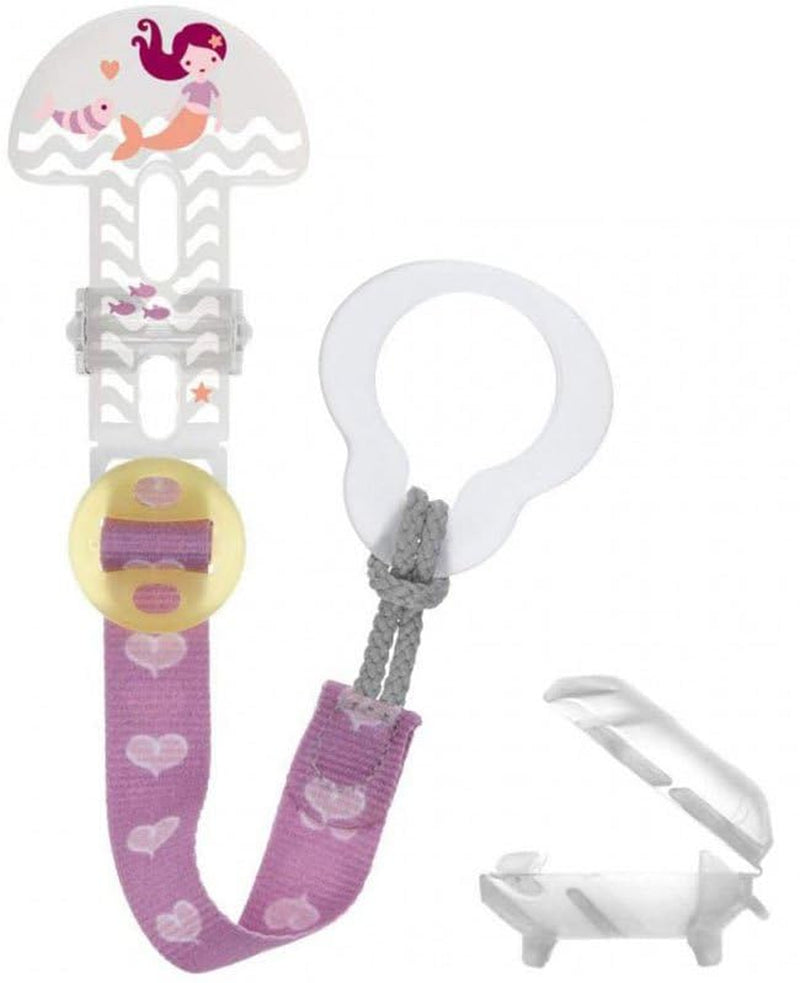 MAM Clip & Cover, Schnullerkette – Pink